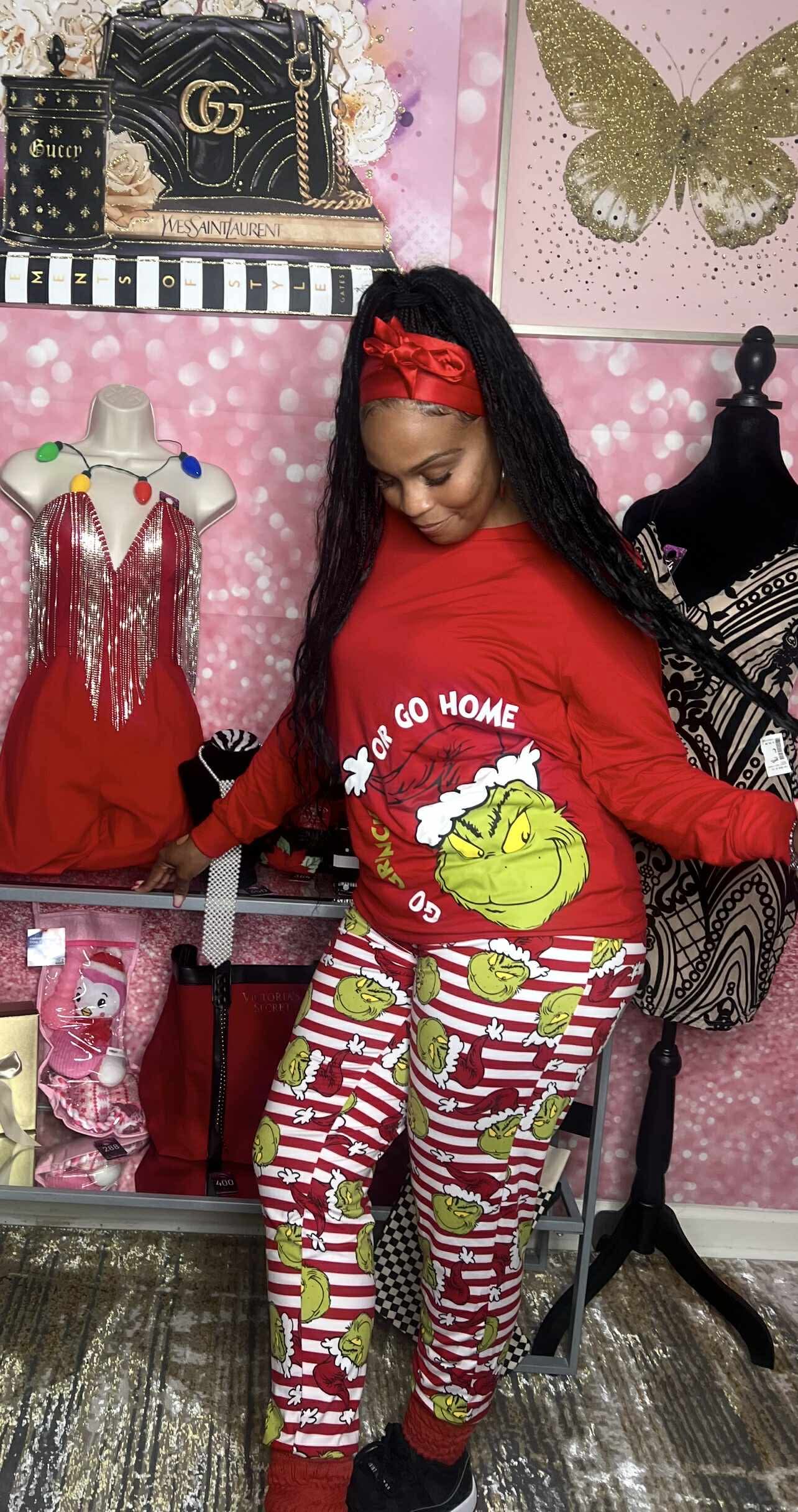 Go Grinch or Go Home PJ Set