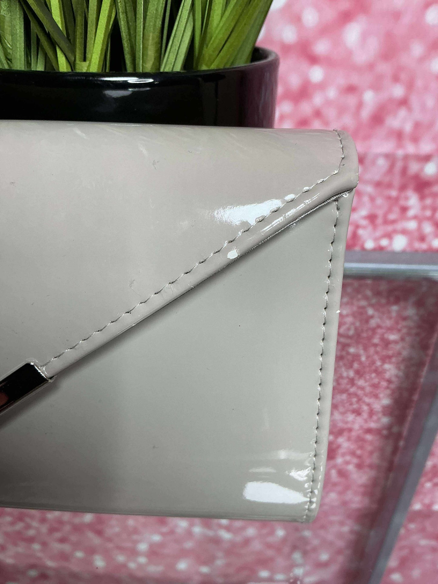 Cream Envelope Clutch