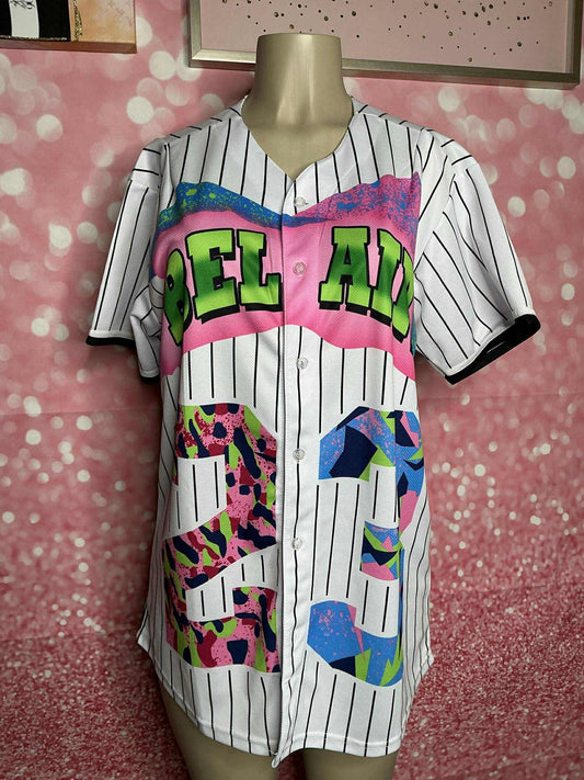 Bel Air Vibes Baseball Jersey Top