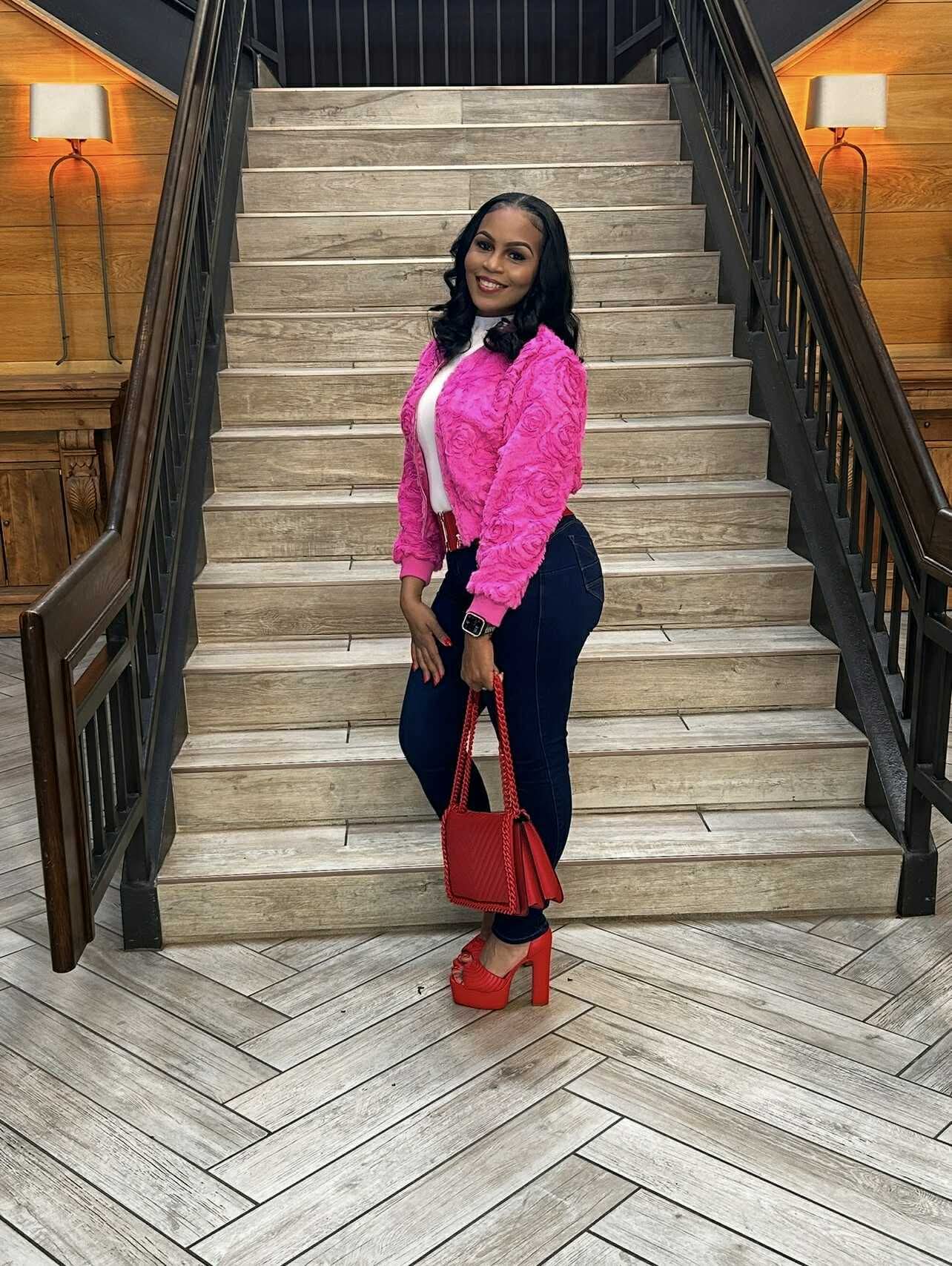 Hot Pink Textured Jacket