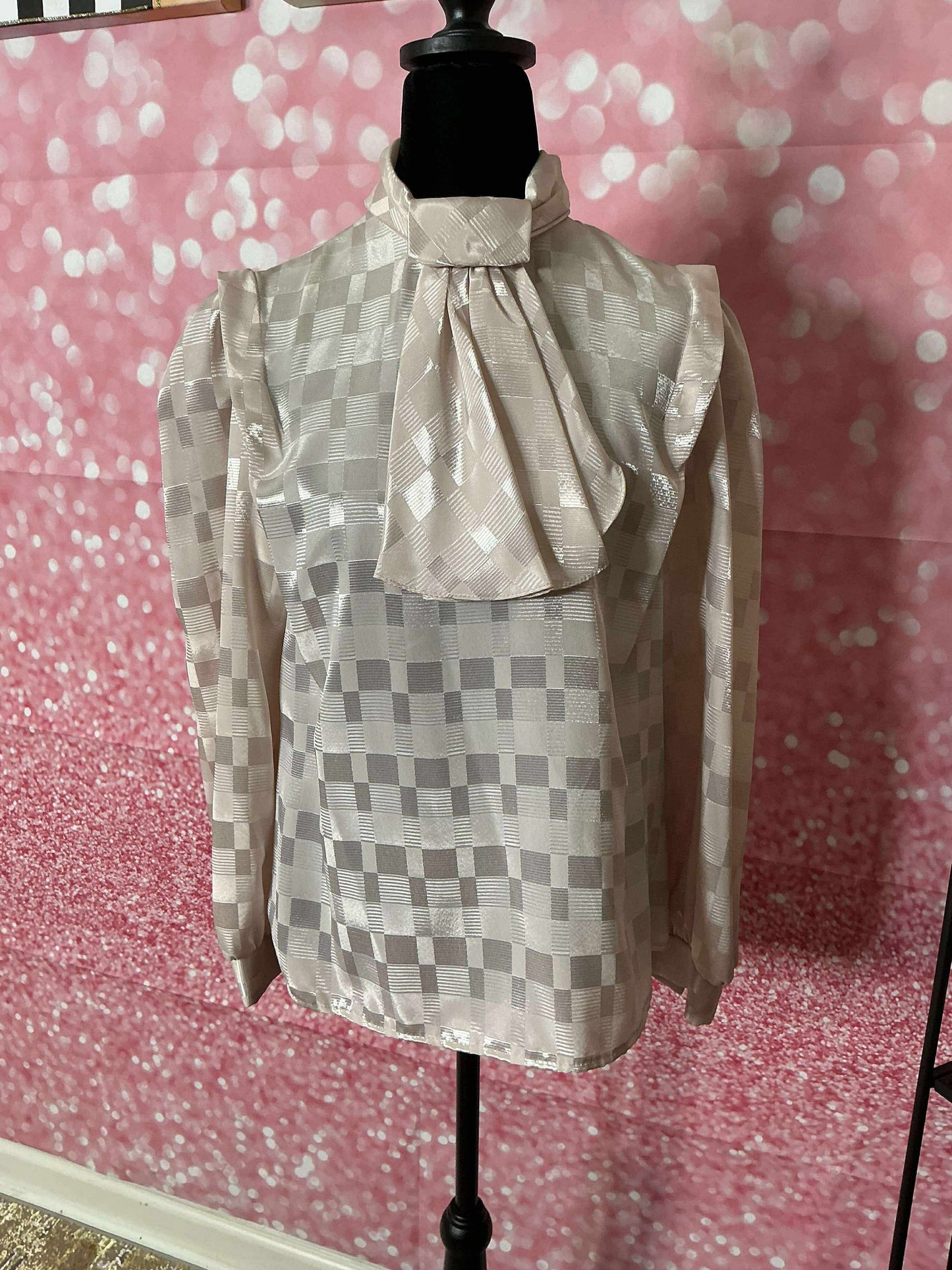 Cream Embossed Blouse