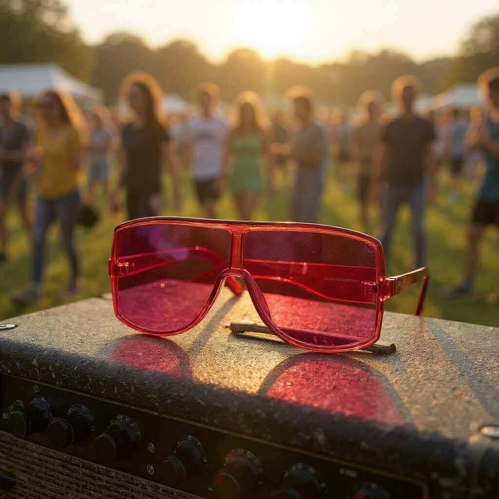 Oversized Hot Pink Shield Sunglasses